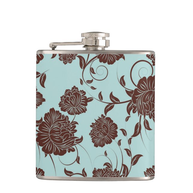 Floral Pattern 11 Flask (Front)