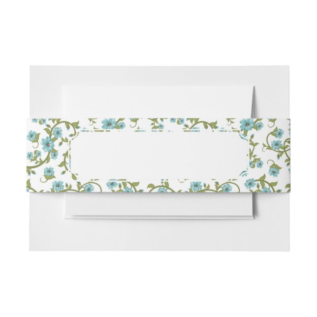 Floral Pattern 11 Invitation Belly Band (Front Example)