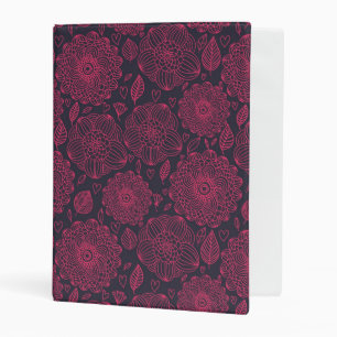 Floral Pattern 12 Mini Binder