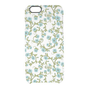Floral Pattern 12 Clear iPhone 6/6S Case