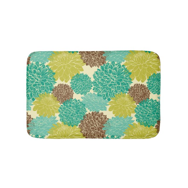 Floral Pattern 13 Bathroom Mat (Front)