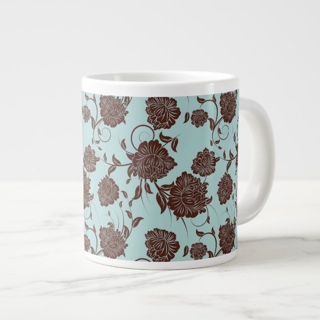 Floral Pattern 13 Giant Coffee Mug (Front Right)
