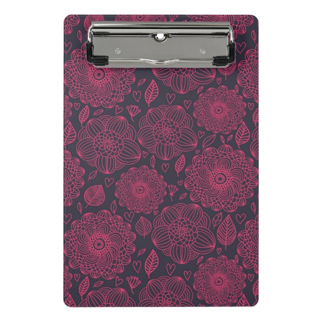 Floral Pattern 13 Mini Clipboard (Front)