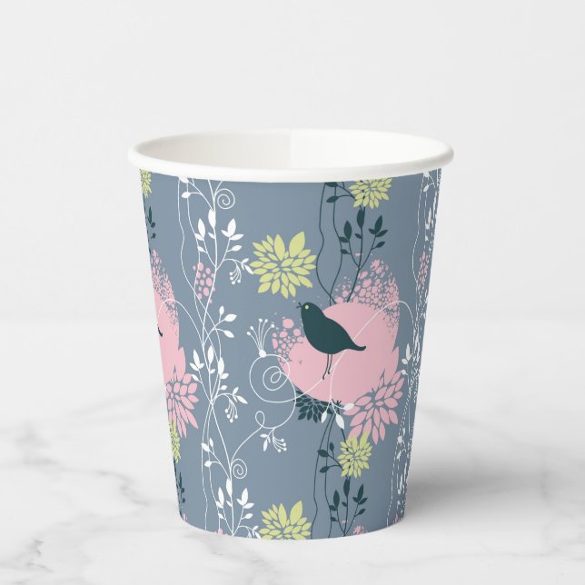 Floral Pattern 13 Paper Cups (Left)