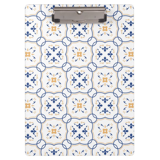 Floral Pattern 14 Clipboard (Front)