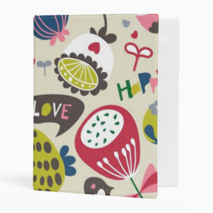 Floral Pattern 14 Mini Binder