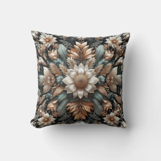 Floral Pattern 1 Throw Pillow