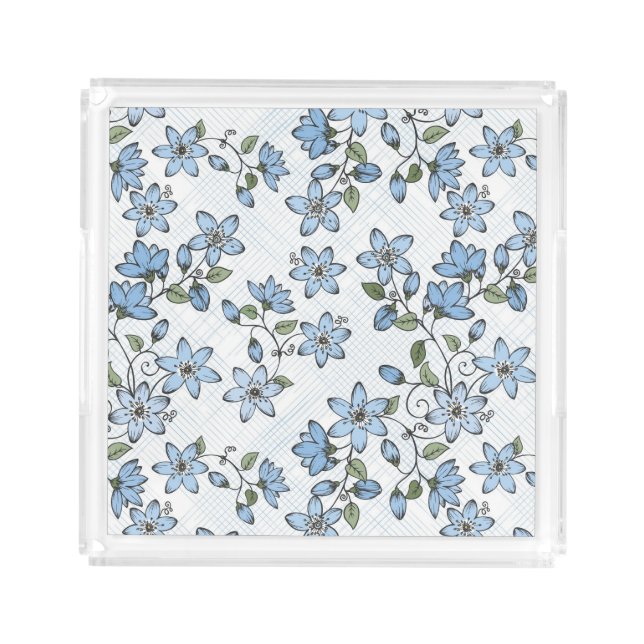 Floral pattern 2 2 acrylic tray (Front)
