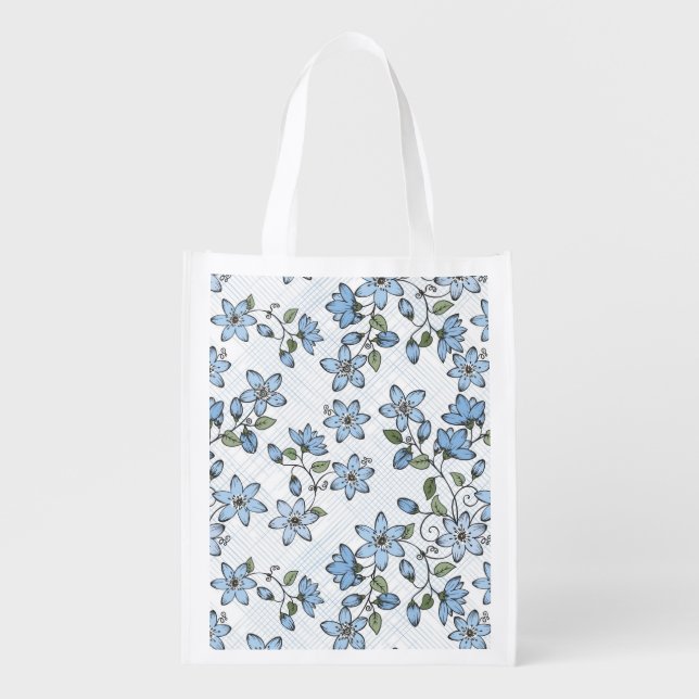 Floral pattern 2 2 grocery bag (Front)