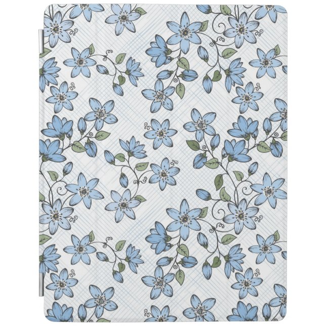 Floral pattern 2 2 iPad smart cover (Front)