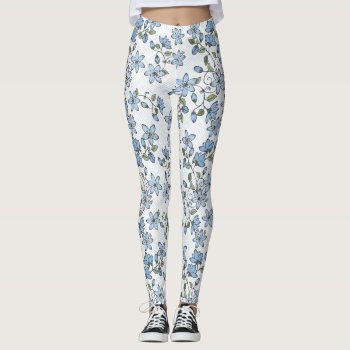 Floral Pattern 2 2 Leggings by boutiquey at Zazzle
