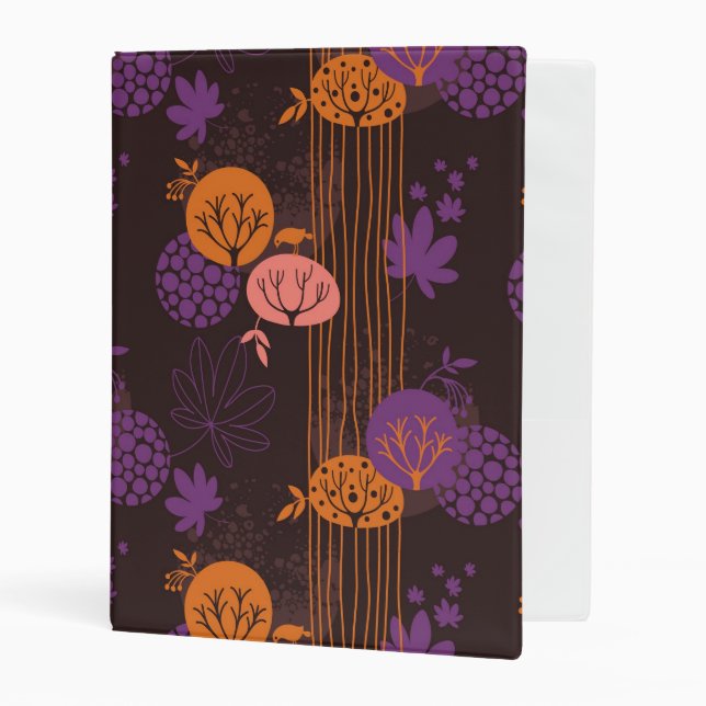 Floral pattern 2 2 mini binder (Front/Inside)