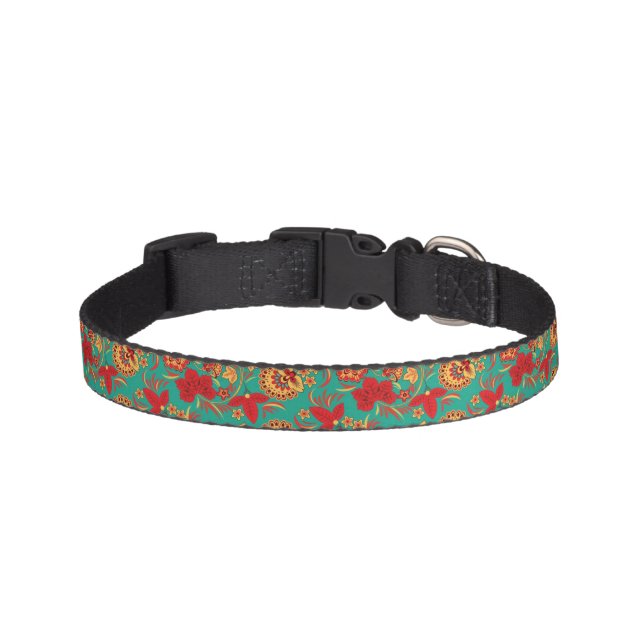 Floral pattern 2 2 pet collar (Front)