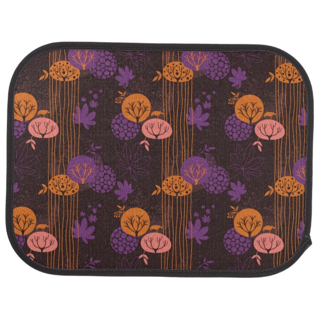 Floral pattern 2 3 car mat (Rear)
