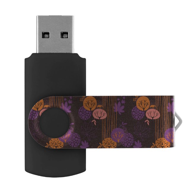 Floral pattern 2 3 flash drive (Opened)