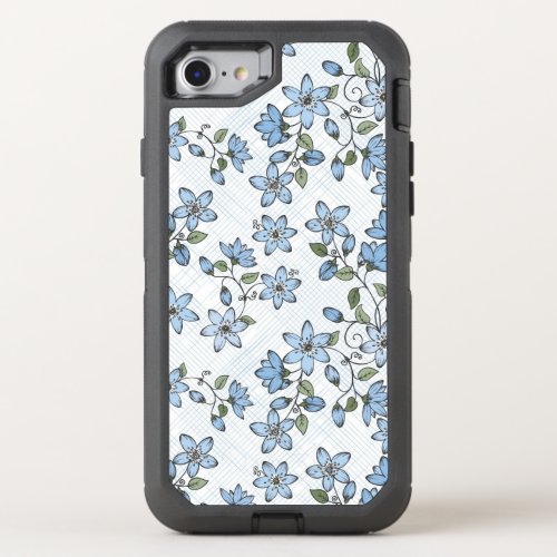 Floral pattern 2 3 OtterBox defender iPhone SE87 case