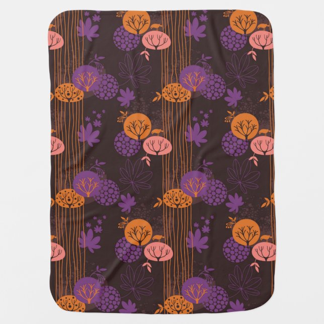 Floral pattern 2 3 receiving blanket (Front)