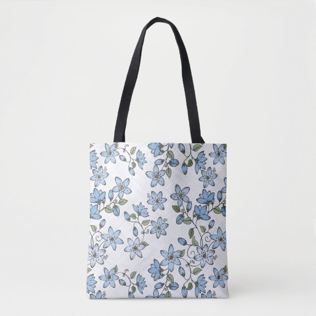Floral pattern 2 3 tote bag (Front)