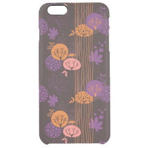 Floral pattern 2 3 clear iPhone 6 plus case