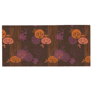Floral pattern 2 3 wood flash drive