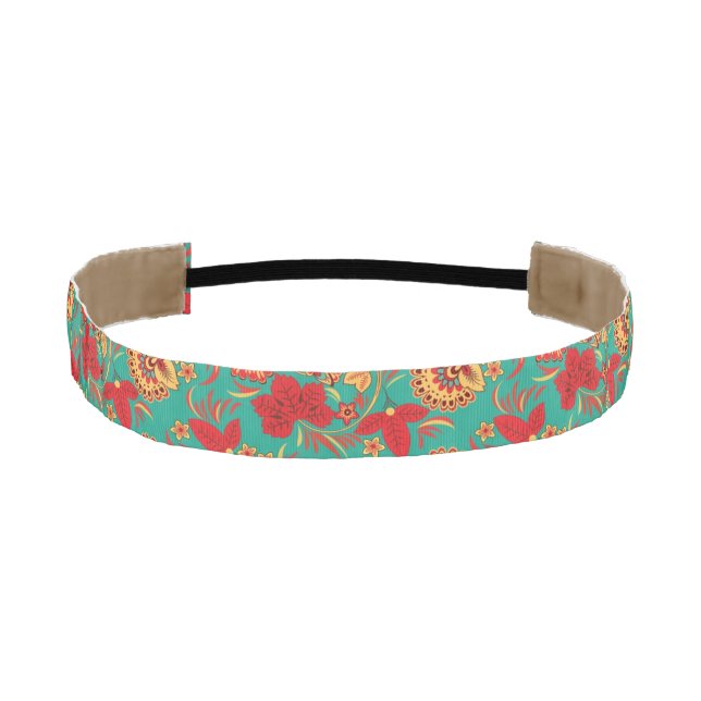Floral pattern 2 athletic headband (Front)