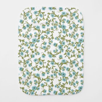 Floral Pattern 2 Burp Cloth by boutiquey at Zazzle