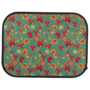 Floral pattern 2 car mat