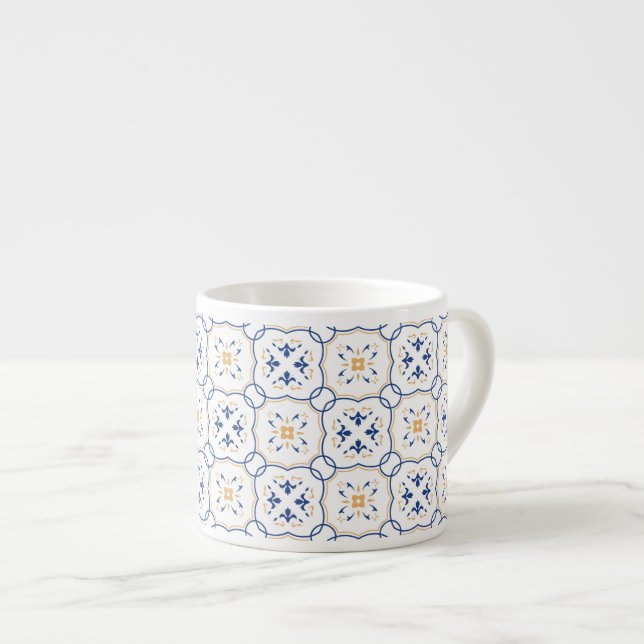 Floral Pattern 2 Espresso Cup (Front Right)