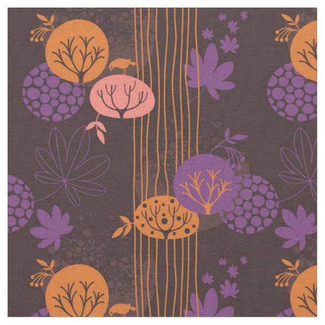 Floral pattern 2 fabric (Close Up)