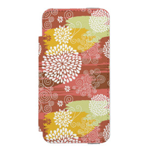 Floral pattern 2 iPhone SE/5/5s wallet case