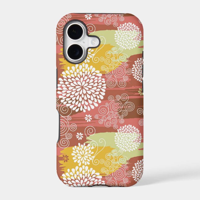 Floral pattern 2 iphone case (Back)