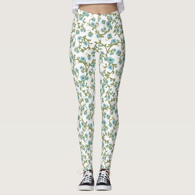 Floral Pattern 2 Leggings (Front)