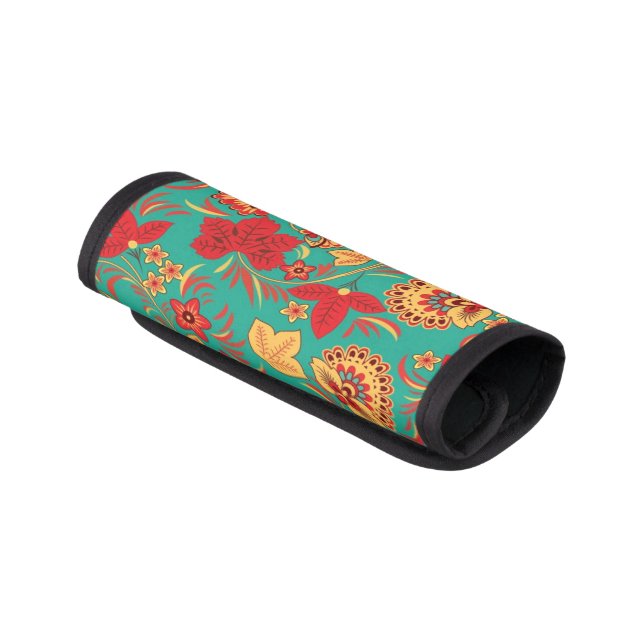 Floral pattern 2 luggage handle wrap (Angled)