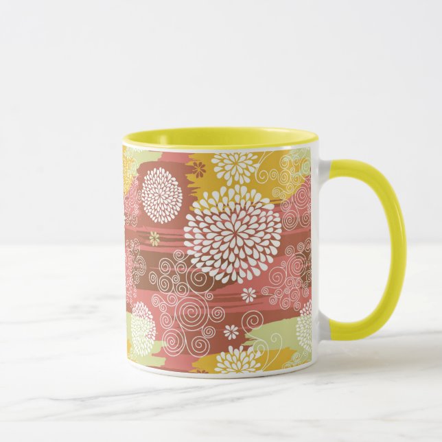 Floral pattern 2 mug (Right)