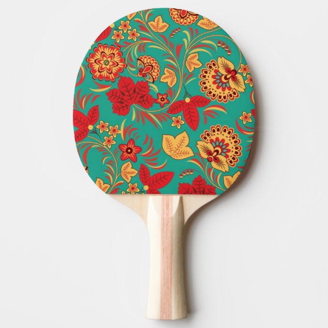 Floral pattern 2 Ping-Pong paddle (Front)
