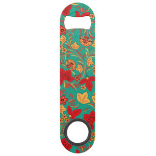 Floral pattern 2 speed bottle opener