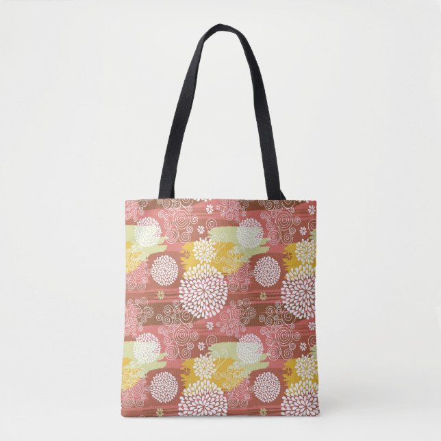 Floral pattern 2 tote bag (Front)