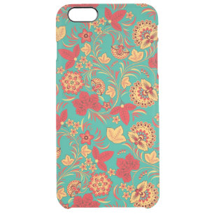 Floral pattern 2 clear iPhone 6 plus case