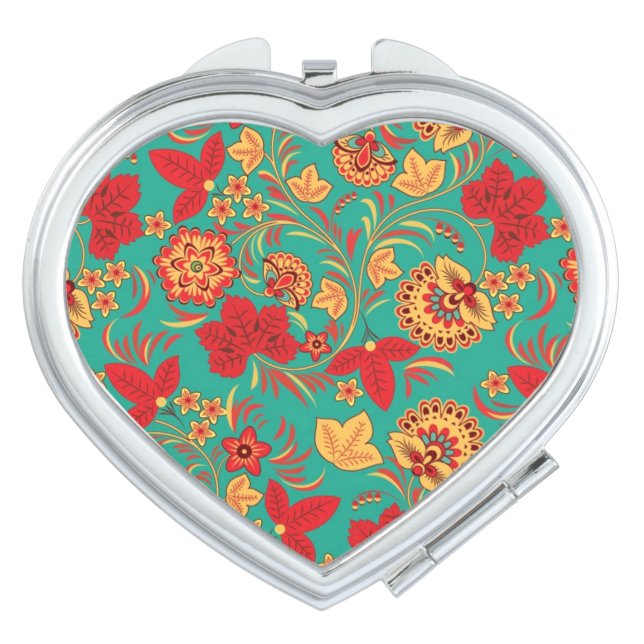 Floral pattern 2 vanity mirror (Front)
