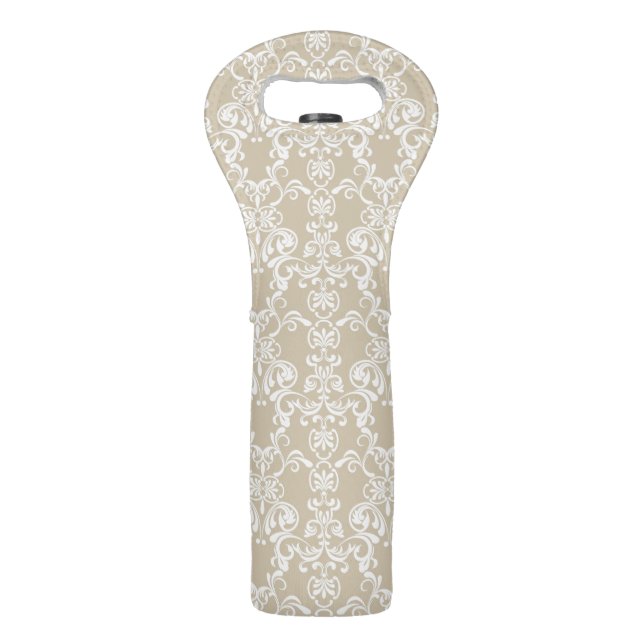 Floral Pattern 2 Wine Bag (Front)