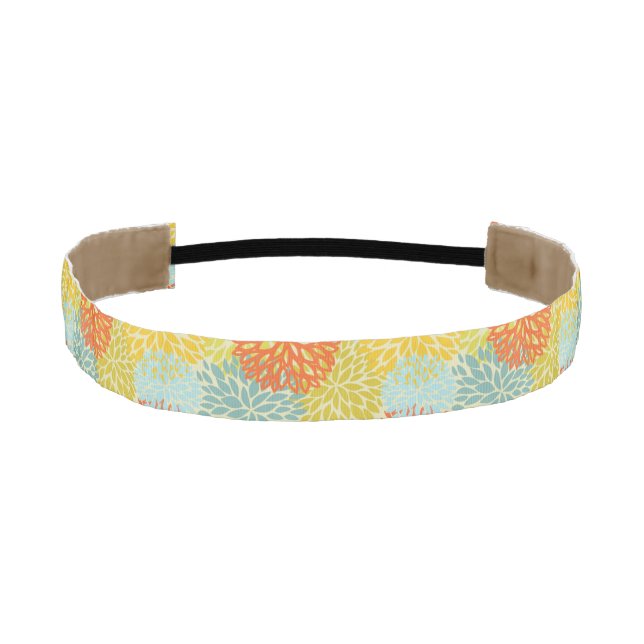 Floral pattern 3 athletic headband (Front)
