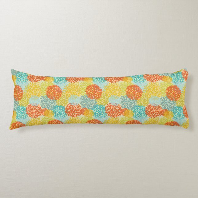 Floral pattern 3 body pillow (Front)