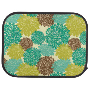 Floral Pattern 3 Car Mat
