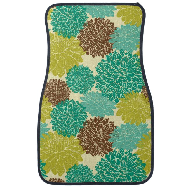 Floral Pattern 3 Car Mat (Front)