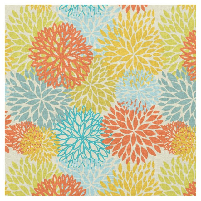 Floral pattern 3 fabric (Close Up)