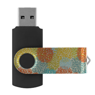 Floral pattern 3 flash drive