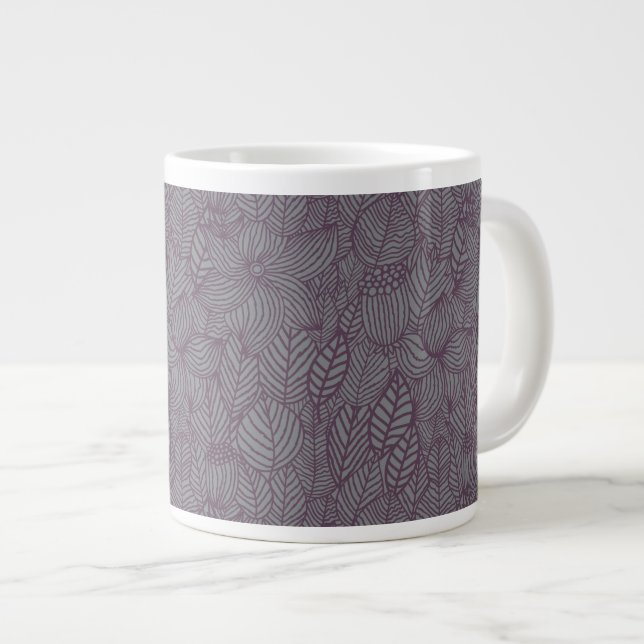 Floral Pattern 3 Giant Coffee Mug (Front Right)