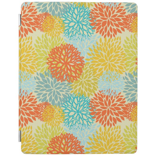 Floral pattern 3 iPad smart cover (Front)