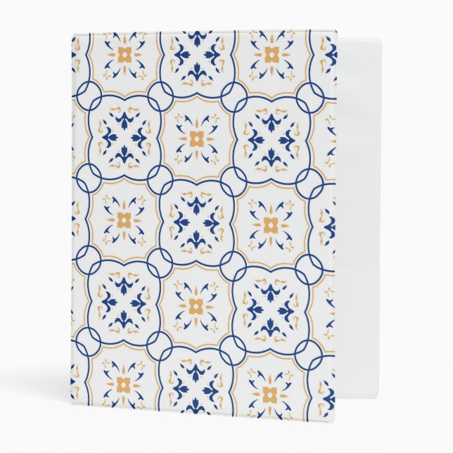 Floral Pattern 3 Mini Binder (Front/Inside)