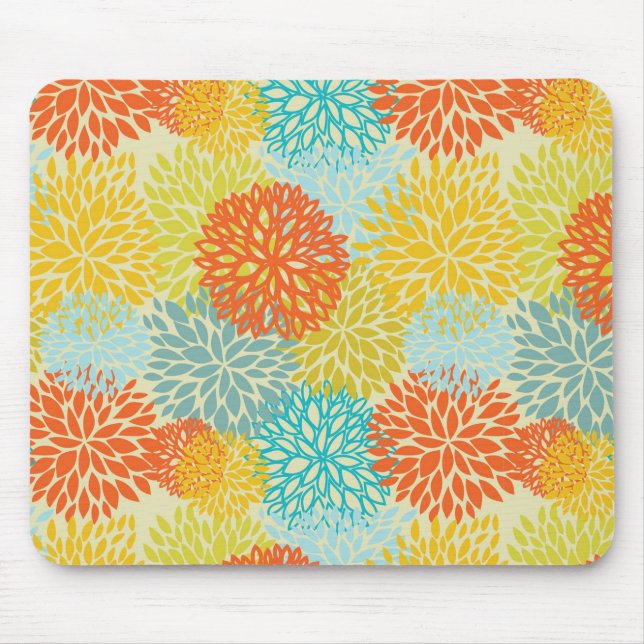 Floral pattern 3 mouse pad (Front)